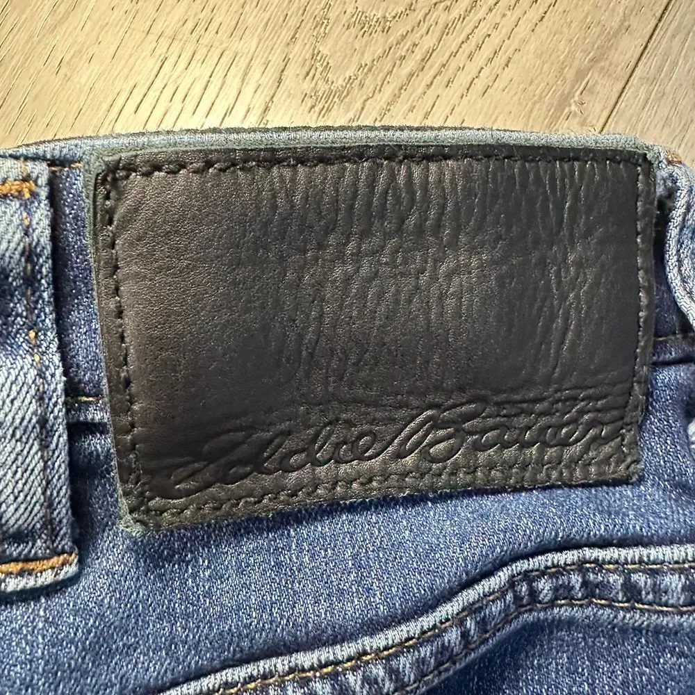 Eddie Bauer dark wash men's straight‎ leg cotton blend denim jeans size 38 x30
